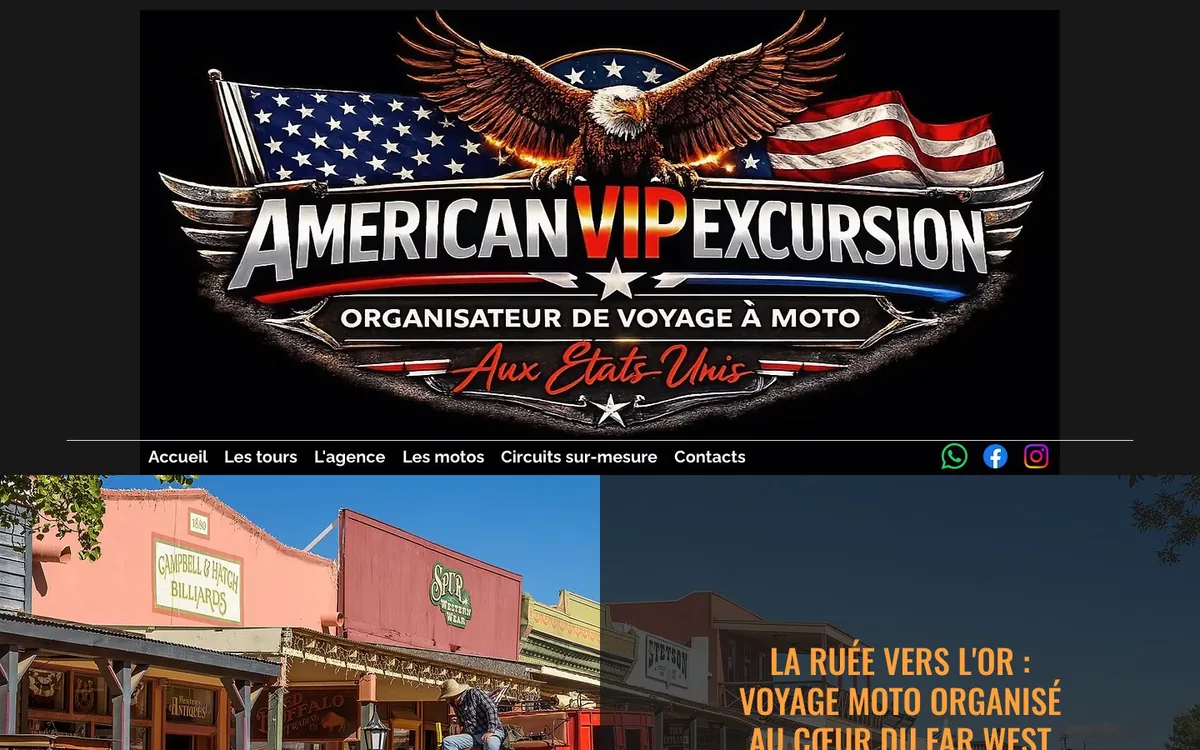 Before: the current Gold Rush tour page