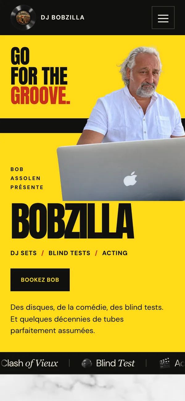 Le nouveau site sur téléphone