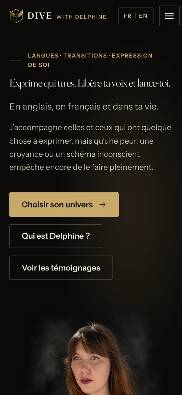 Le site sur téléphone